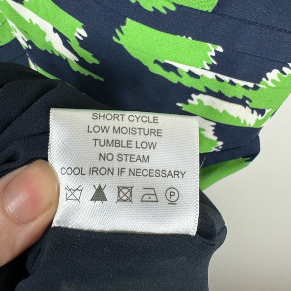 Tory Burch‎ Eloriane Green Halter Neck Floral Silk Midi Dress Size 2 - Picture 10 of 15